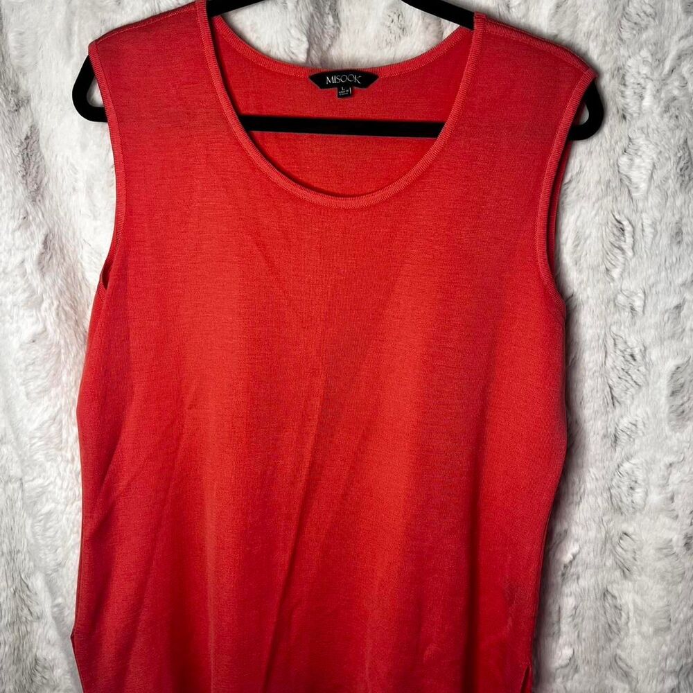 MISOOK SIZE LARGE CORAL PINK sleeveless top